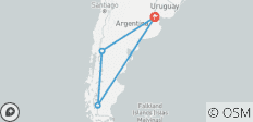  Triangulo Argentino: Buenos Aires - Bariloche - El Calafate 8 días - 7 noches - 4 destinations 