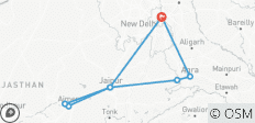  8 Tage Indien Goldenes Dreieck mit Ajmer Pushkar - 8 Destinationen 
