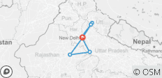  5 Day Golden triangle with Rishikesh &amp; Haridwar - 7 destinations 