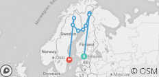  Skandinavische Nordlichter (9 Tage) - 9 Destinationen 