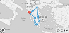  Idyllische Grand Tour in Griechenland: UNESCO-Standorte und andere Top-Destinationen auf einer 26-Tage-Tour ab Igoumenitsa - 38 Destinationen 