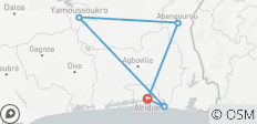  Elfenbeinküste Entdeckungsreise - 10 Tage - 5 Destinationen 