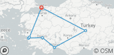  Das Beste aus Kappadokien, Antalya, Pamukkale, Ephesus in 6 Tagen - 7 Destinationen 