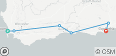  Cape Town - Garden Route - Addo Chauffeur Drive Tour : 6 jours - 6 destinations 