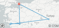  4 jours - Circuit Cappadoce, Éphèse et Pamukkale depuis/à Istanbul - 6 destinations 