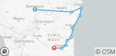 Bangalore to Trichy South India Temple Tour