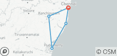 Chennai to Kanchipuram, Vellore, Pondicherry & Mahabalipuram