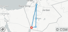  Hoogtepunten van Zuid-Jordanië - Wadi Rum, Petra &amp; de Dode Zee - vanuit Aqaba Stad of Aqaba Luchthaven - 4 dagen, 3 nachten - 5 bestemmingen 