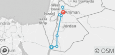  Das Beste aus Jordanien: Rundresise von Aqaba nach Amman (4 Tage, 3 Nächte) - (AQ-JHT-010) - 8 Destinationen 