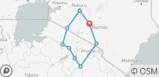  Safari en groupe de 12 jours avec le meilleur du Kenya et de la Tanzanie - 9 destinations 