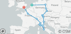  Tourbillon européen (standard (à partir du 27 avril), départ d\'Amsterdam, classique) - 16 destinations 