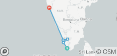  Bezaubernde Kerala und Goa Rundreise: Backwaters &amp; Strände (10 Tage) - 10 Destinationen 
