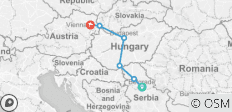  Quer durch Osteuropa (2023) (von Belgrad nach Wien) - 6 Destinationen 