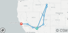  Yellowstone Rocky Mountain and California Desert 11 Day Explorer Camping and Lodging mix - 9 destinations 