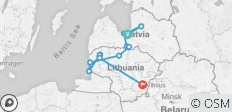  Découverte des merveilles intactes de la Lettonie et de la Lituanie en 14 jours - 11 destinations 