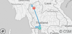  Höhepunkte Nordthailands (8 Tage) - 6 Destinationen 