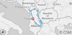  Prokletije (Nordalbanien + Nordmazedonien) - 7 Destinationen 