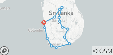  Sri Lanka Deluxe Urlaub - 15 Destinationen 