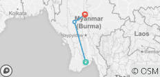  LUXUS-MYANMAR-GOLFTOUR: MYANMAR-HIGHLIGHTS - 3 Destinationen 
