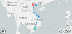  Vietnam auf einen Blick Rundreise 15 Tage - 10 Destinationen 