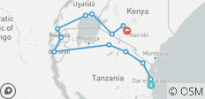  Von Sansibar nach Nairobi Überlandreise - 13 Destinationen 