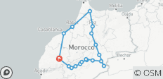  Circuit au Maroc - Circuit spécial de 9 jours au départ de Marrakech visitant le désert, Fès, Chefchaouen et plus encore - 19 destinations 