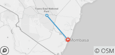  Tsavo East Nationalpark Rundreise - 2 Tage - 3 Destinationen 