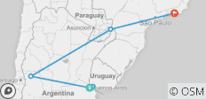  Argentinien, Uruguay &amp; Brasilien Entdeckungsreise (Rundreise, 11 Tage) - 6 Destinationen 