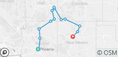  Colorful Trails of the Southwest (End Albuquerque, 10 Days) - 14 destinations 