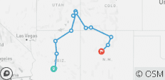  Les sentiers colorés du sud-ouest (fin Albuquerque, 10 jours) (14 destinations) - 14 destinations 