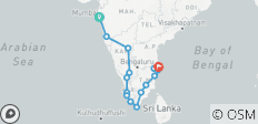  Ontdek Mumbai naar Kerala - 15 bestemmingen 