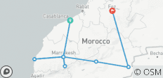  8-daagse Tocht van Casablanca naar Fes - 9 bestemmingen 