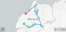  Excellent 9 Days From Marrakech to Casablanca visiting Desert, Fes, Chefchaouen and Rabat, - 21 destinations 