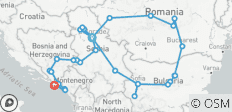 Privé - Grand cercle des Balkans, 19 jours - 31 destinations 