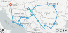  Private - Balkan Grand Circle 22 days - 38 destinations 