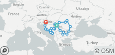  Privé - Grote Rondreis om de Balkan met Adriatische Zee, 19 dagen - 31 bestemmingen 
