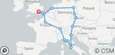  Europese Ontmoeting (Zomer, Start Londen, Klassiek, 16 Dagen) - 20 bestemmingen 