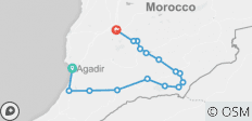  4 Days Private Tour from Agadir to Marrakech with overnight in Luxury Desert Camp in Erg Chegaga (Private Tour) - 15 destinations 