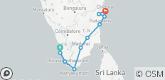  Viaje de 12 días al sur de la India - 10 destinos 