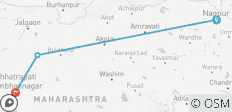  Odyssee durch Kulturerbe und Tierwelt von Nagpur nach Aurangabad - 3 Destinationen 