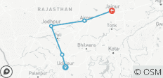 Palatial Wonders: Udaipur to Jaipur Grand Tour - 5 destinations 