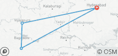  Deccan Heritage Odyssey: Hyderabad, Bijapur &amp; Badami Tour - 4 destinations 