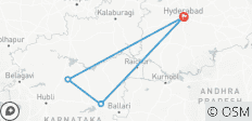  Tesoros históricos: exploración de Hyderabad, Badami y Hampi - 4 destinos 