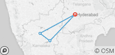  Hyderabad, Badami &amp; Hampi Rundreise - 4 Destinationen 