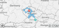  Superbe grand voyage en République tchèque : Sites de l\'UNESCO et autres destinations de choix en 22 jours au départ de Vienne - 19 destinations 