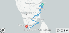  Culturele reis van Chennai naar Kovalam - 14 bestemmingen 