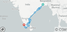  Discovering the Eastern Coast from Kolkata to Cochin - 25 destinations 