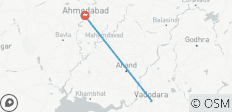  Von Vadodara nach Ahmedabad: Lebendige Städte von Gujarat - 2 Destinationen 