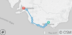  Von Melbourne nach Adelaide Privatrundreise - 3 Tage - 14 Destinationen 