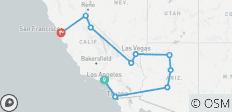  LA to the Bay (Winter, 12 Days) - 10 destinations 